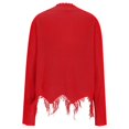 thumbnail image 6 of Women V Neck Knitted Sweater Casual Loose Long Sleeve Pullover Jumper Tops, 6 of 7