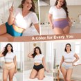 thumbnail image 3 of Sunm Boutique Plus Size Women’s Breathable Underwear, 5-Pack High Waisted Cotton Briefs, Full Coverage Tummy Control Panties, 3 of 8