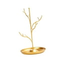 thumbnail image 2 of simhoa Jewelry Display Stand Bracelet Necklace Ears Storage Rack for Tabletop Gold, 2 of 5