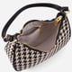 thumbnail image 1 of Bolso de hombro de pata de gallo para mujer, bolso informal para axila, bolso de media luna, bolso de chica de otoño, 1 of 8