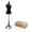 Black, variant on Bonnlo Female Dress Form Pinnable Mannequin Body Torso with Wooden Tripod Base Stand (Beige, 10-12)