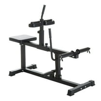 Spaco Adjustable Seated Calf Raise Machine, Leg Machines for Indoor as Home Gym, Leg Machines for Calf, Waist, Arm Training, Black