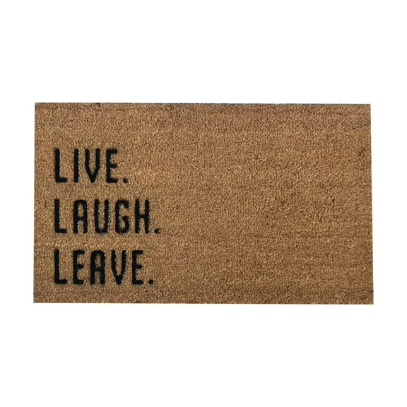 Vikakiooze Live Laugh Leave Doormat,Funny Front Doormat Outdoor Doormat Housewarming Gift Newlywed Gift Cute Doormat Porch Decor Home Kitchen Balcony Decoration