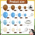 thumbnail image 2 of Juego de guirnaldas con forma de arco con globos para decoración de fiesta, 158 piezas, diseño de vaca azul, 2 of 6