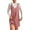 Pink-L, variant on Women V Neck Corduroy Overall Dress Fall Pinafore Jumper Dress