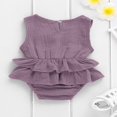 thumbnail image 2 of Baby Girl Sleeveless Ruffle Romper Dress, 2 of 6