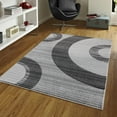 thumbnail image 3 of MDA Home Glamour Gray/Black/White Polypropylene Area Rug - 8'1" Round, 3 of 5