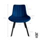 thumbnail image 3 of Comedor 4 Silla Velvet Mesa Cristal Minimal Estructura Acero azul, 3 of 7
