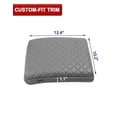 thumbnail image 6 of KBH Center Console Cover for 2004-2010 Ford F150 with 40/20/40 Split Bench Jump Seat, Leather Interior Trim Armrest Cover Cushion Pad for F150 Accessories, Gray, 6 of 8