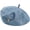 Round-light Blue, variant on CoCoMangos Women Girls Denim Beret French Hat Casual Sun Hat with Adjustable Strap
