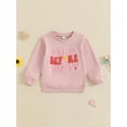 thumbnail image 4 of Elippeo Toddler Girl Sweatshirts Cute French Fries Embroidery Long Sleeve Round Neck Pullovers Spring Fall Tops 18 24 Months 3 4 5 6 Years, 4 of 9