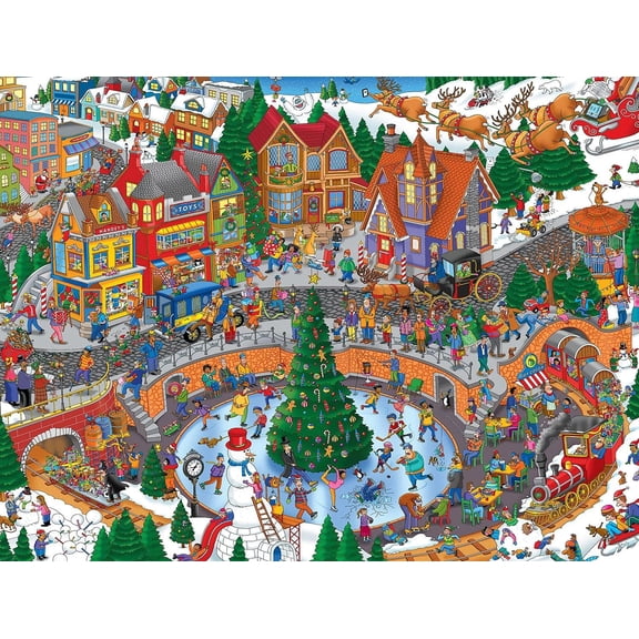 Holiday Havoc Fun Christmas Scene 1000 Piece Jigsaw Puzzle for Adults, Festive Everything We Love Puzzle for Family Fun and Home Decor