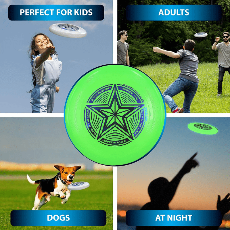 Glow in the top dark dog frisbee