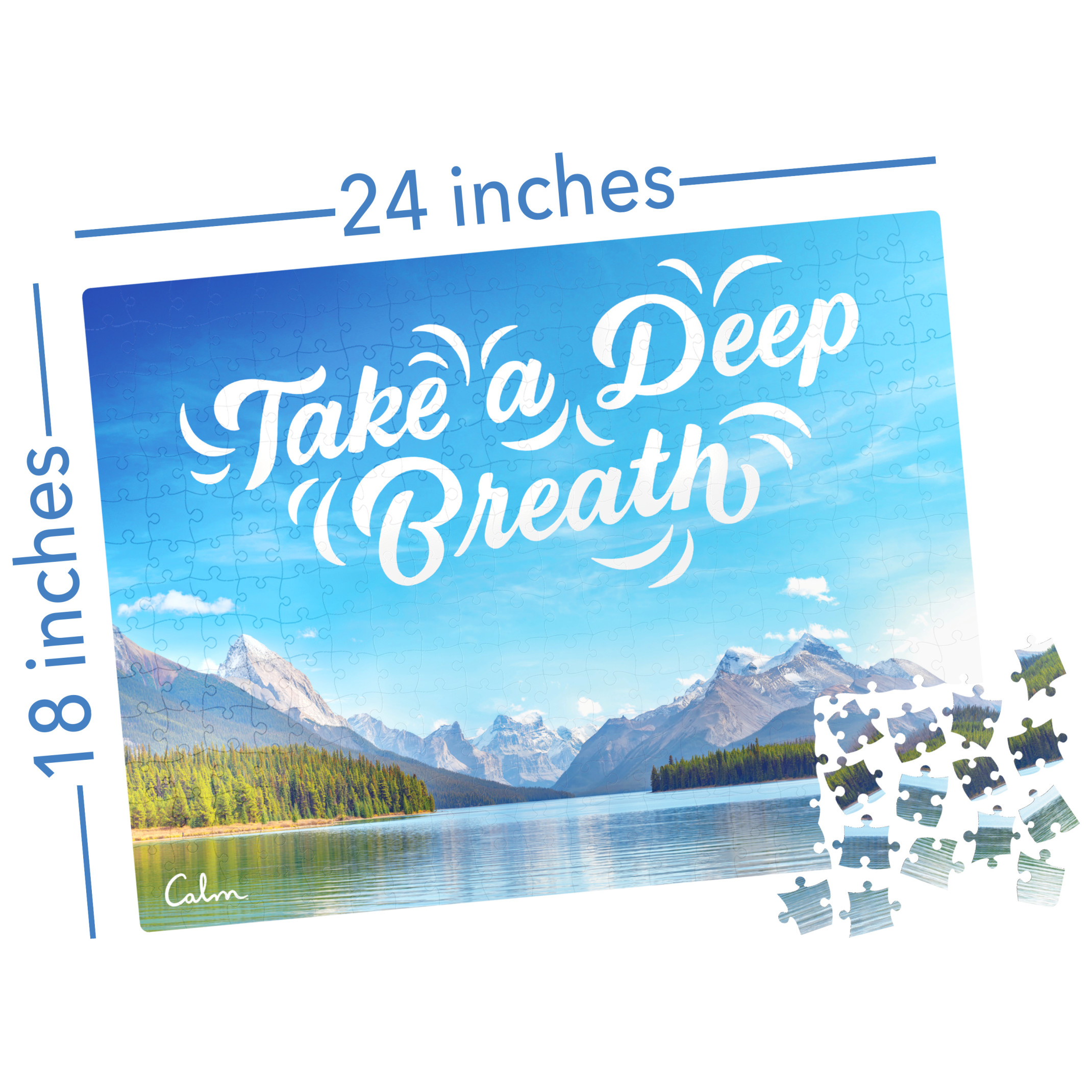 300-Piece Calm Jigsaw Puzzle and Storage Bag, Jasper Lake
