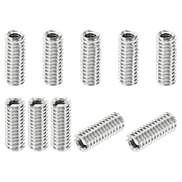 Unique Bargains Adaptateurs de Filetage Manchon Écrou Réducteur 10 Pcs M4x0.7 Mâle à M2.5x0.45 Femelle Écrou de Réparation 10mm