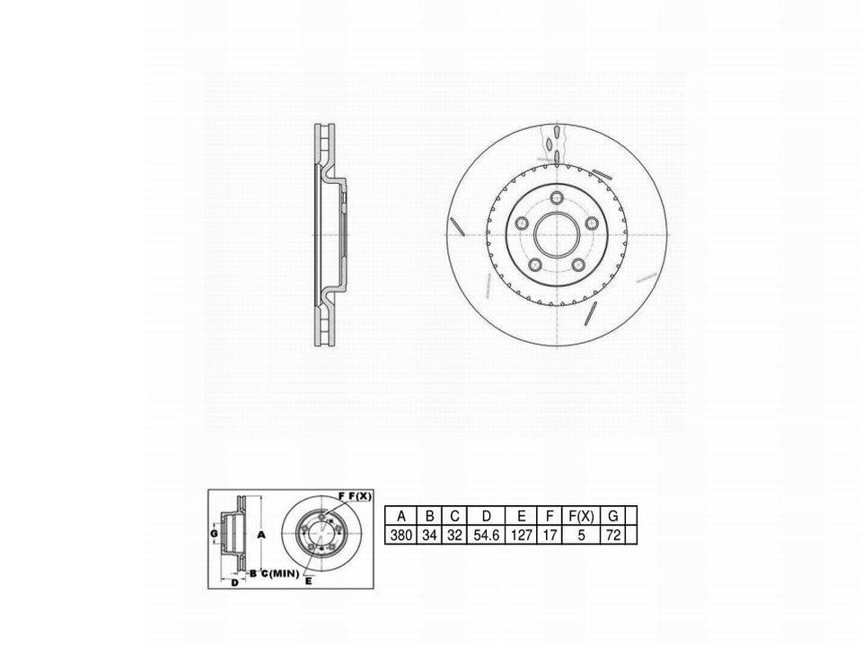 Winstop Brake Rotor, Front WS253204, Jeep Grand Cherokee 2020-2012