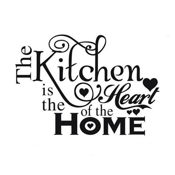 Billuyoard Pegatinas de pared con letras de cocina de PVC, papel tapiz para comedor, calcomanías artísticas, 30x42cm Type3
