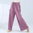 thumbnail image 2 of UYISJ Women Palazzo Dance Pants Wide Leg Loungewear Flowy Pants for Work Out, Yoga Purple S, 2 of 6