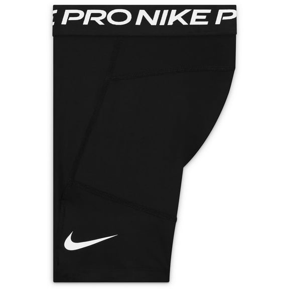 Nike Boys' Pro Dri-FIT Shorts (Black/White, XL)