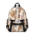 thumbnail image 3 of Highland Cow and Boot Print Cute School Backpack Bag for School with Padded Back and Adjustable Shoulder Straps 15.25"x11.5"x5.25", 3 of 5