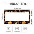 thumbnail image 6 of Autumn Pumpkin and Leaves License Plate Frames Universal Aluminum Tag Holder Cover with 2 Holes Screws for Front Rear Car Plate Decor 12x6 Inch for Women Men, 6 of 6