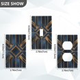 thumbnail image 7 of Yayeee Blank Wall Plate Cover 1-Gang 4.5"x2.7" Home Unused Decorative Outlet, Elegant Geometric Pattern, 7 of 7