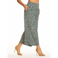 thumbnail image 3 of JESSICA SIMPSON Womens Teal Pocketed Pull On Elastic Waist Cropped Printed Wide Leg Pants XS, 3 of 3
