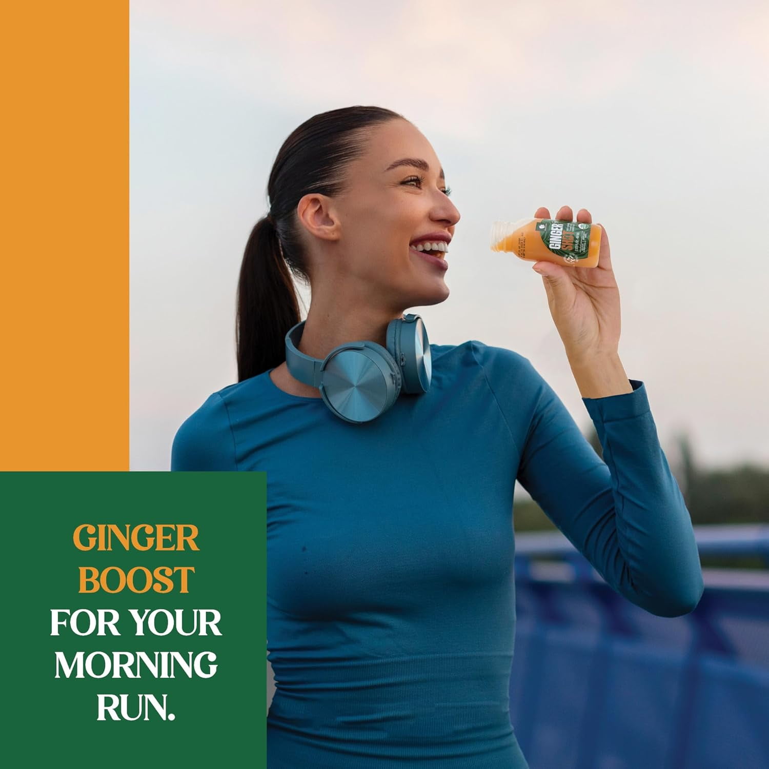 Gourmanity Organic Ginger Shots, 12 x 2.03oz/60 ml,  Potent Ginger and Turmeric Shot with Orange and Carrot Juice, No Additives