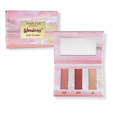 WANDER Beauty Wanderess Dusk To Dawn Blush and Highlighter Palette Makeup