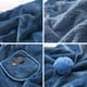 thumbnail image 5 of Sonducket Chaqueta de cama con botones de forro polar para mujer, manta tipo poncho cálida y cómoda, versátil Pijama rosa, 5 of 6