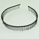 thumbnail image 2 of 3X Banda de Pelo Peine de Dientes de Metal para Mujeres - Negro, 2 of 5