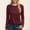 Red, variant on Womens Summer Tops Long Sleeve Striped Printed T-Shirt Crew Neck Cute Basic Y2K Fall Fashion Blouses 2025