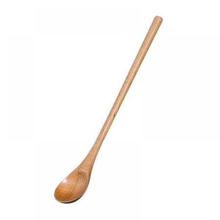 

Handmade Natural Wooden Mixing Spoons for Milk Honey 8 Long Handle Teaspoon Coffee Spoon Stir long-handled spoon wooden lotus long-handled spoon mixing spoon wooden spoon baby feeding spoon