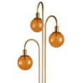 thumbnail image 3 of Contempolights Scarlett 64" 3-Light Glass & Metal Floor Lamp in Gold/Amber, 3 of 4