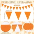 thumbnail image 2 of Thanksgiving Fall Party Decorations Orange Pennant Banner Flag Fabric Autumn Bunting Triangle Banner Garland for Fall Wedding Carnival Birthday Outdoor Events Party Supplies, 2 of 4