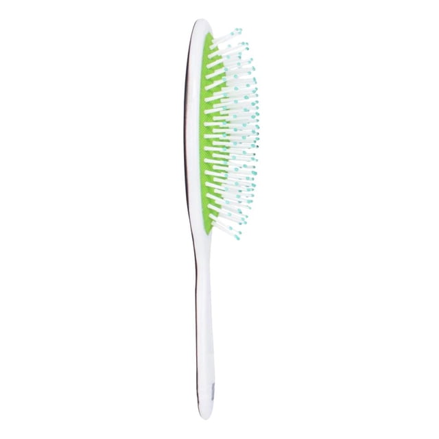 Cepillo para el cabello de plástico con de masaje con pasadores de elásticos para el cabello con mensaje , Azul Macarena Peine del enderezador del pelo
