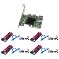thumbnail image 1 of Tarjeta vertical de expansión PCI-E 1 a 4+extensor 4xPCI-E 16X+adaptador 4xPCI-E 1X Tmvgtek Para Estrenar, 1 of 9