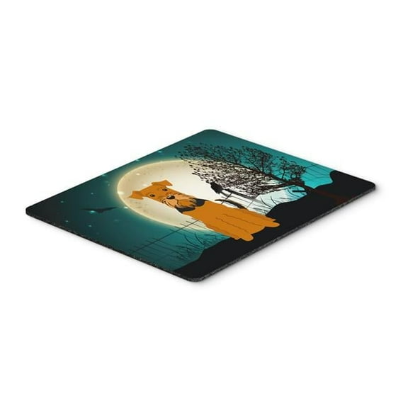 Carolines Treasures Halloween Scary Airedale Mouse Pad - Hot Pad or Trivet