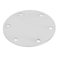 thumbnail image 3 of Car Steering Wheel Center Cover Cap Metal 6 Holes Car Accessories for Replace Maintenance Electroplated Silver, 3 of 9