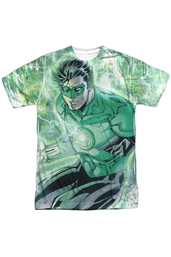 Jla - Green Lightning - Short Sleeve Shirt - X-Large
