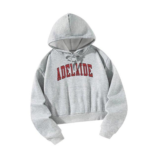 Sudadera de Manga Larga Del Jersey de Los Equipos Del Activewear de Las Sudaderas con Capucha de Del Top de La Sudadera de Las Mujeres para L