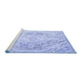 thumbnail image 2 of Ahgly Company Machine Washable Indoor Rectangle Persian Blue Traditional Area Rugs, 8' x 12', 2 of 4