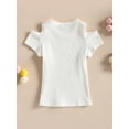 thumbnail image 4 of Bagilaanoe Toddler Baby Girl T-Shirts Short Sleeve Casual Tops 6M 9M 12M 18M 24M 3T Kids Summer Tees Clothes, 4 of 8