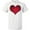 AA-White, variant on Inktastic Red Plaid Heart T-Shirt