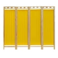 thumbnail image 1 of Biombo Mampara Madera DE Pino Natural 4 Paneles Amarillo MARDAM, 1 of 1