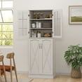 64 Kitchen Pantry White Kitchen Pantry Storage with