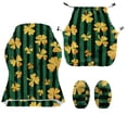 thumbnail image 4 of Whosucclay Golden Shamrock Strip Print Gaming Chair Cover Stretchable Rotating Desk Chair Protector Cover with Armrest Slipcovers Washable Slipcover for Office & Gaming Chairs St Patrick's Day Decor, 4 of 8