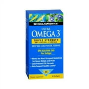 OmegaWorks Ultra Omega 3 EPA / DHA Fatty Acids Support Joint Health, 30 ct