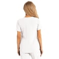 thumbnail image 2 of Barco Grey's Anatomy Signature GNT019 Women's Astra Three Pocket V-Neck Laced Sleeve Scrub Top White 3XL, 2 of 2