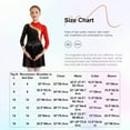 thumbnail image 7 of Alvivi Kids Girls Rhinestone Mesh Splice Figure Ice Skating Dress Ballet Leotard Tutu Dress Purple 6, 7 of 7